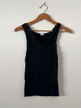 Black Hanro of Switzerland Camisole Undershirt